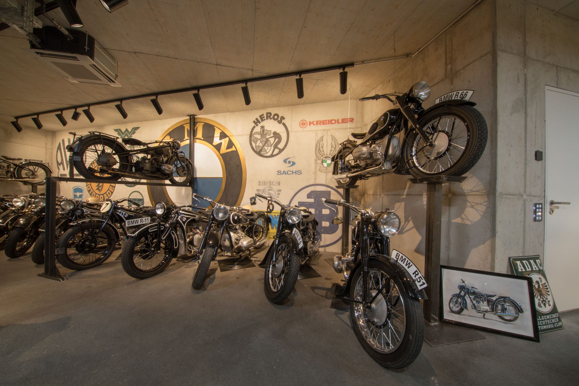 Route B38 Motorradmuseum Malerhandwerks Motorradsammlung