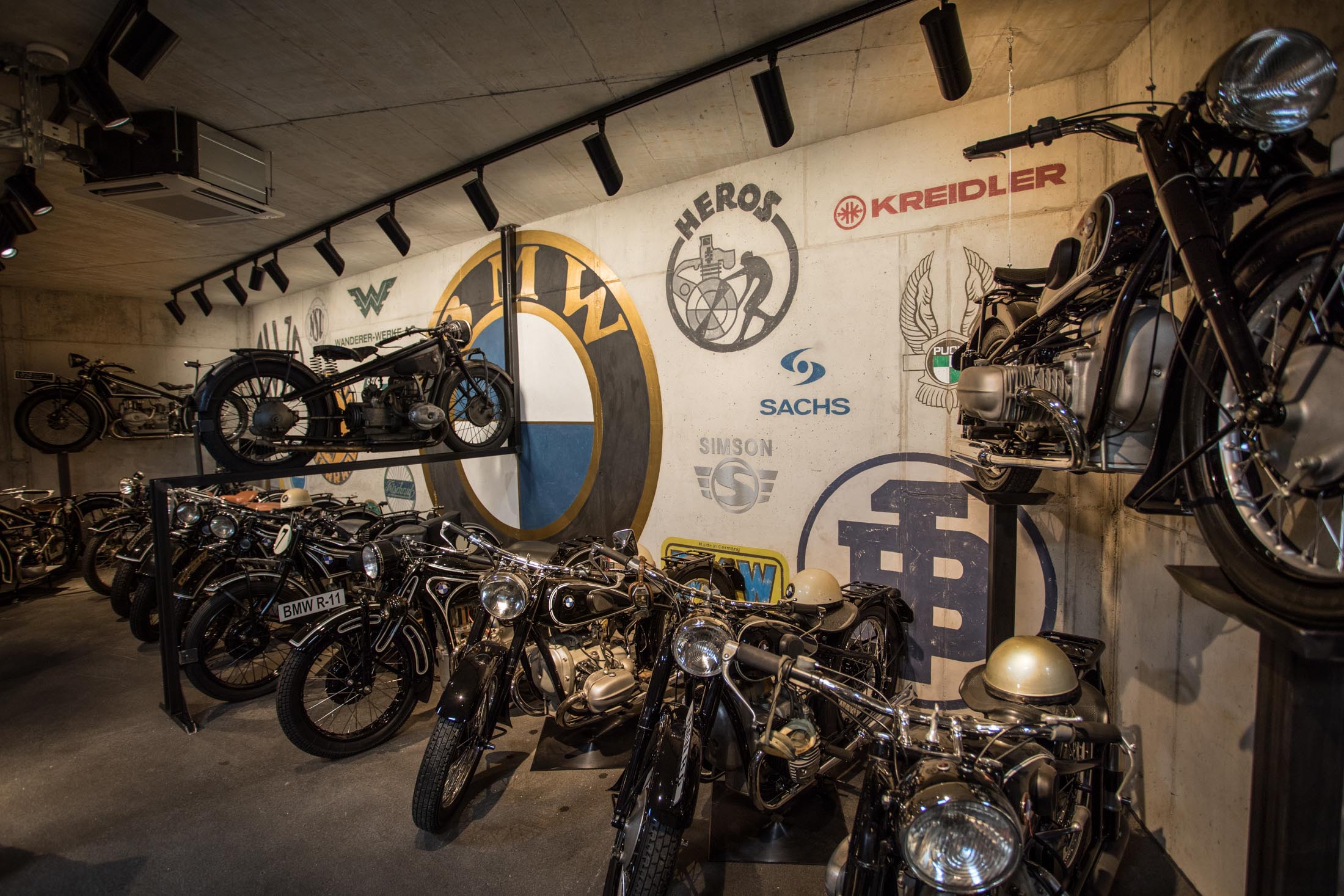 Route B38 Motorradmuseum Malerhandwerks Motorradsammlung